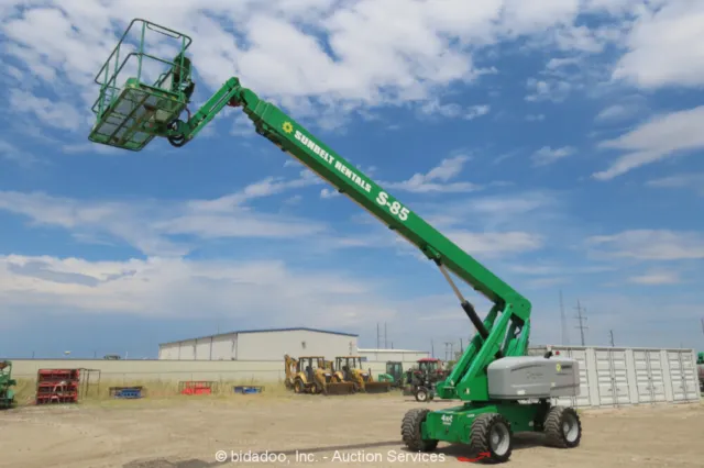 2014 Genie S-85 85' 4WD Diesel Telescopic Boom Lift Man Aerial Platform