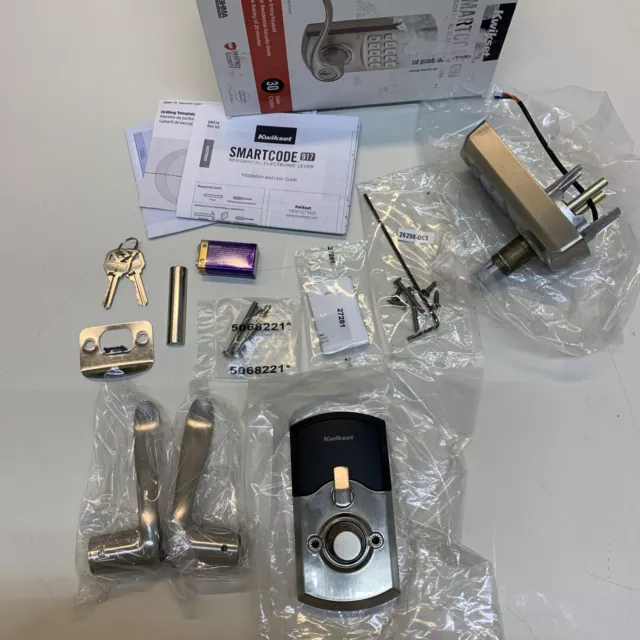 Kwikset 917-TNL-15-SMT-CP-RCALFD SmartCode Satin Nickel Keyless Entry Lever