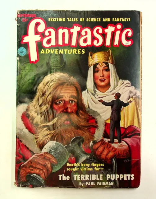 Fantastic Adventures Pulp / Magazine Sep 1951 GD/VG 3.0