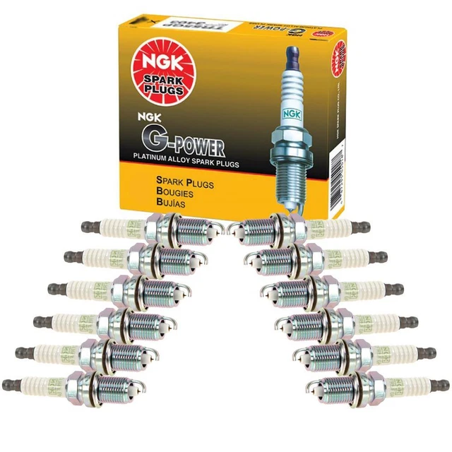 Lot De 6 Bougies D'allumage NGK BP8ES / 2912 - Filetage M14x19mm - Pour Moteurs Essence - 7