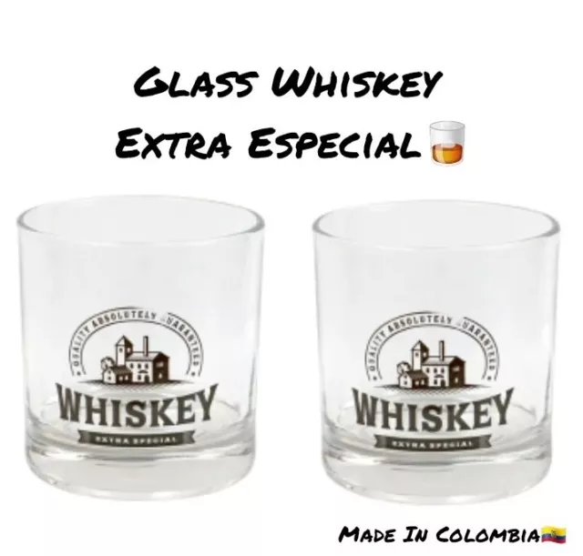 Juego de 2 rocas de gafas de whisky antiguas para cóctel bourbon vodka escocés-