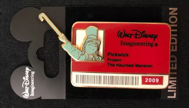 WDI ID Badge Series 2009 Haunted Mansion Pickwick LE 300 Pin 70979