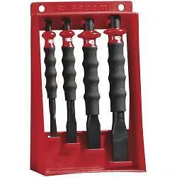 Facom 263GPB 4 Piece Chisel Set With comfort grip shock absorbing handles