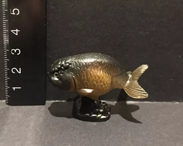 Kaiyodo Furuta Choco Q Pet Animal 1 Ranchu Black Goldfish Fish Figure A
