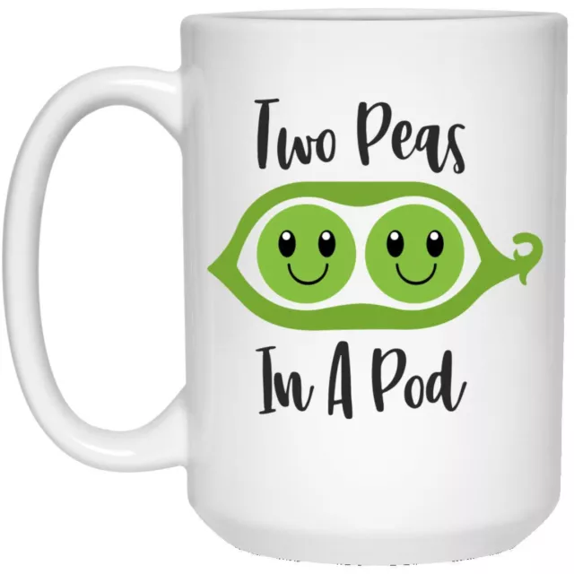 Valentine's Day Mug Two Peas In A Pod Coffee Mugs Gift For Mom Dad Husband Wife