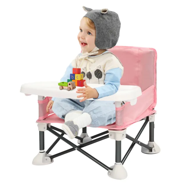 Portable Baby Toddler Chair Seat Folding Dining Table for Outdoor Camping Travel