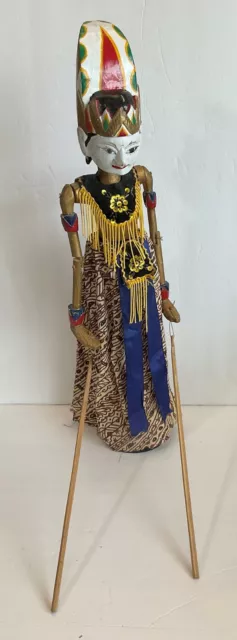 Wayang Golek Wooden Bali Puppet Indonesia Asian Stick  Marionette 23"tall