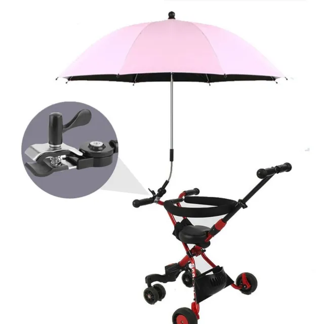 Detachable Clamp Sun Shade Diameter 75cm Steering Umbrella  Children Supply