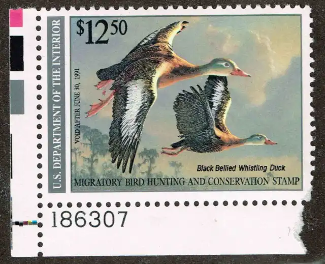 RW 57  US Fed Duck Stamp Migratory Bird Hunting License 1990. VF  MNH.