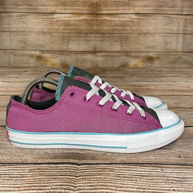 Converse Glitter CTAS Double Tongue Youth Size 6 Athletic Skateboard Shoes - NEW