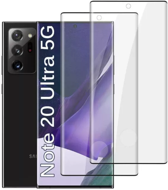2x Samsung Galaxy Note 20 / Ultra 5G Panzerfolie 9H Hart Schutzglas Full Screen