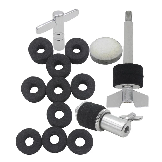 1 Set Cymbal Stand Screw+Hi-hat Cymbal Clutch+Drum Key+Pedal Hammer Head