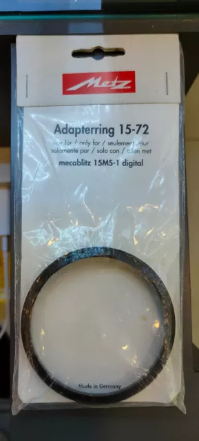 Metz 72mm Adapter Ring for the Mecablitz 15 MS-1 Ringlight Flash