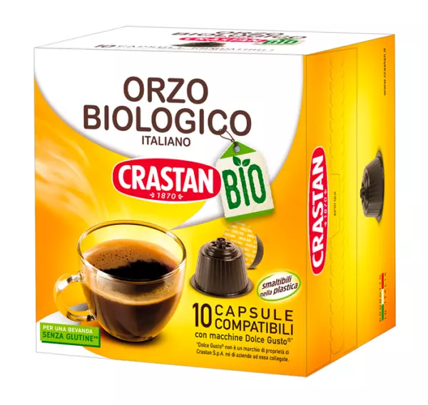 Crastan Bio-Gerste in Kapseln Dolce Gusto-Kompatibel Packung 10 Kapseln