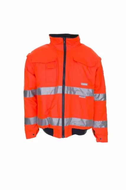 Planam Warnschutz Pilotenjacke Arbeitsjacke wasserdicht winddicht Winterjacke 3