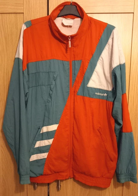 Adidas old school windbreaker top