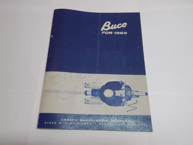Buco Helmet Saddlebag Mirror Catalog 1965 Bates Webco Beck Indian Harley Panhead