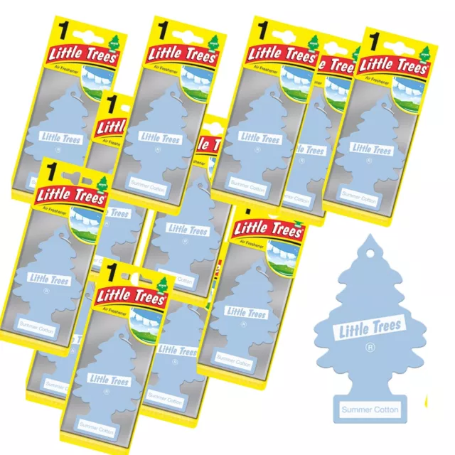 12Pk Magic Tree Summer Cotton Scent Magic Tree Little Trees Car Home Air Freshen