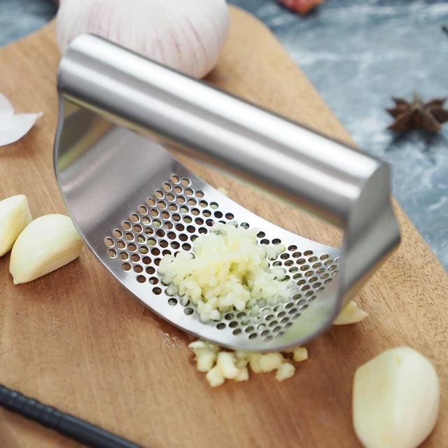 Presse-ail Broyeur En Acier Inoxydable - Hachoir Manuel - Gadget De Cuisine - Neuf