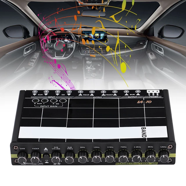 Equalizzatore digitale processore grafico audio antigraffio auto leggero durevole