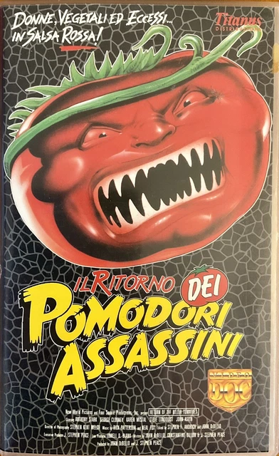 IL RITORNO DEI Pomodori Assassini (John De Bello 1988) VHS originale