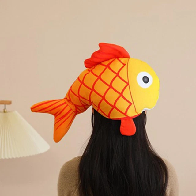 KOI FISH HAT Handcraft Headgear for Role Play Adults Birthday Party ...