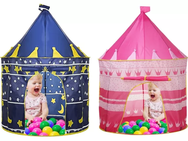 Kids Pop Up Wizard Princess Castle Playing Tent Indoor Outdoor Playhouse Fun Toy