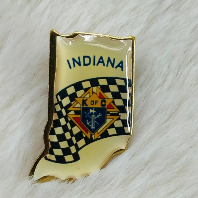 Knights of Columbus Indiana Enamel Member Lapel Pin