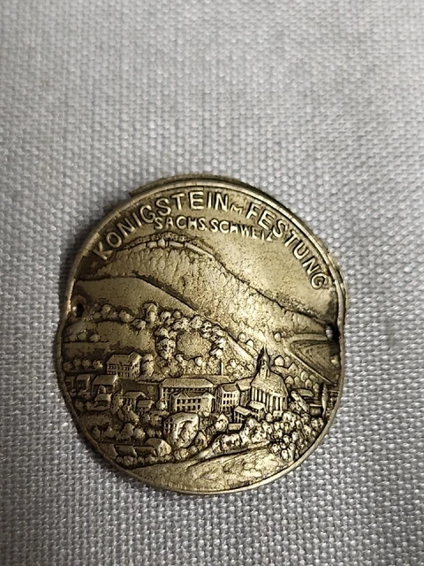 Stocknagel Stockemblem Königstein Mit Festung Sächsische Schweiz  (20, 1)