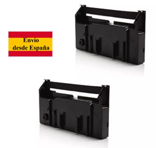 Nuevo Lote 2 X Tinta Erc18 Erc-18 Negra Cinta Matricial C43S015356 Compatible