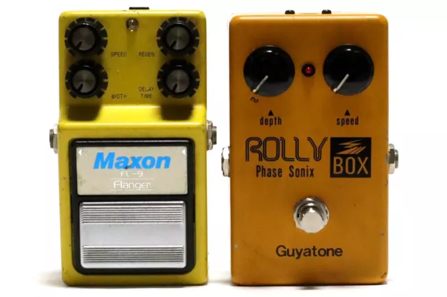 DEFECT - Maxon FL-9 Flanger & Guyatone PS-101 ROLLY Phase Sonix BOX Pedal Set