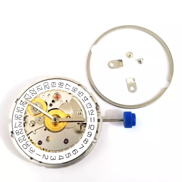 Seagull ST2130 Automatic Movement Silver Plated Clone Replacement for ETA 2824-2