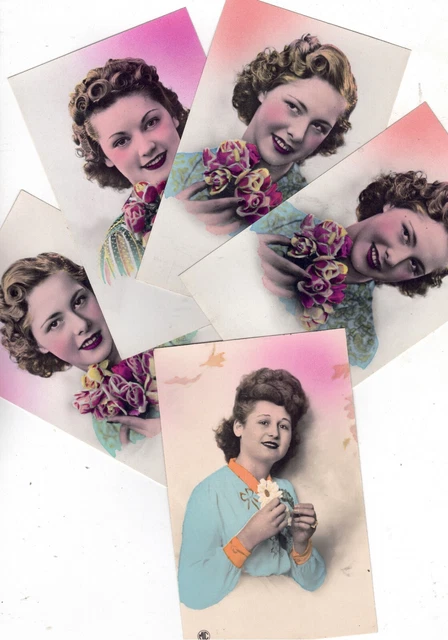 Lot de photos et cartes, cartes postales des années '50/'60 de vedettes