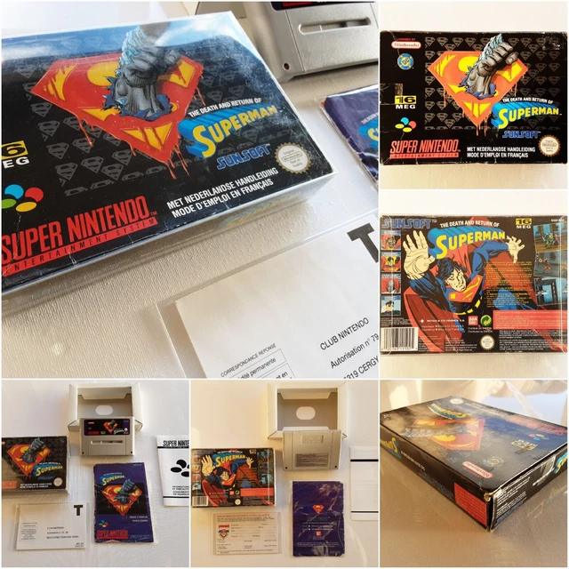 The Death And Return Of Superman FAH snes super nintendo ULTRA RARE ❤