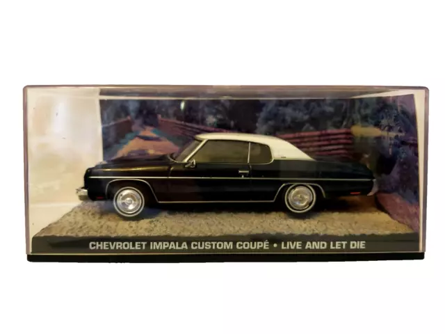 GE FABBRI JAMES BOND CC #109 CHEVROLET IMPALA CUSTOM COUPE Live And Let Die 1:43