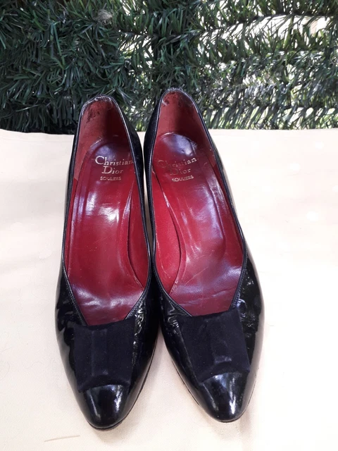 Chaussures escarpins Christian Dior  vernis ,pointure 36