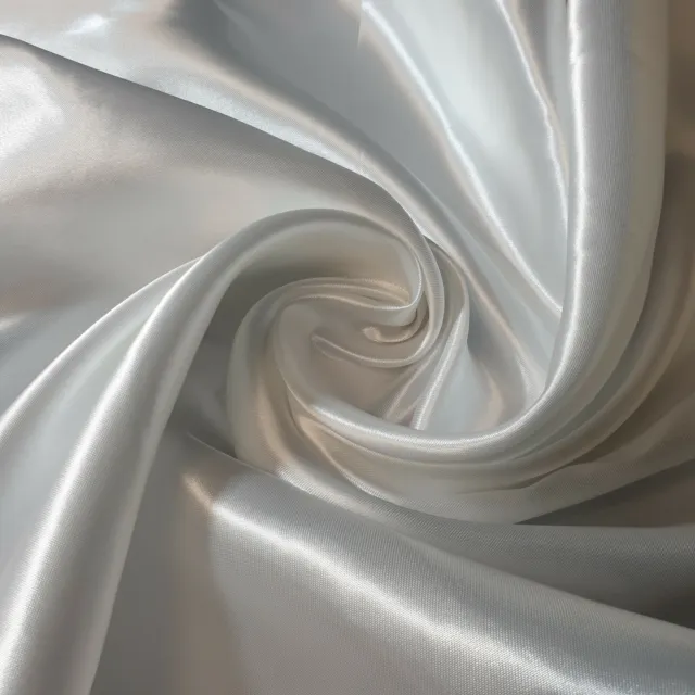 Silky Satin Fabric Dress Craft Fabric Plain Luxury Wedding Material 58" 150 cm