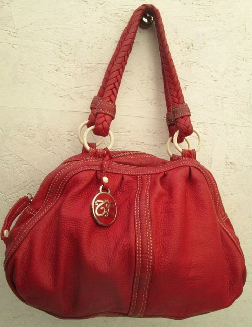 Sac à Main Bandoulière Vintage En Similicuir Jaune - Occasion Parfait état
