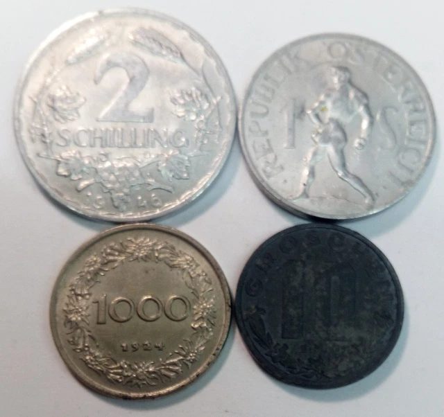 Autriche - Lot pièces monnaie