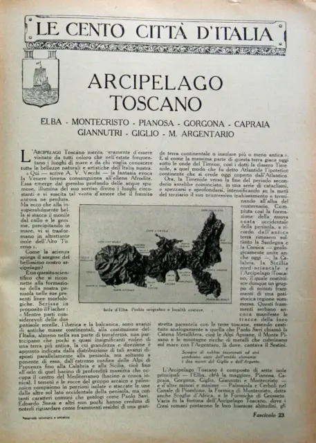 1920=Cento Citta D'italia=Arcipelago Toscano - Isola D'elba  - Sonzogno Mi.