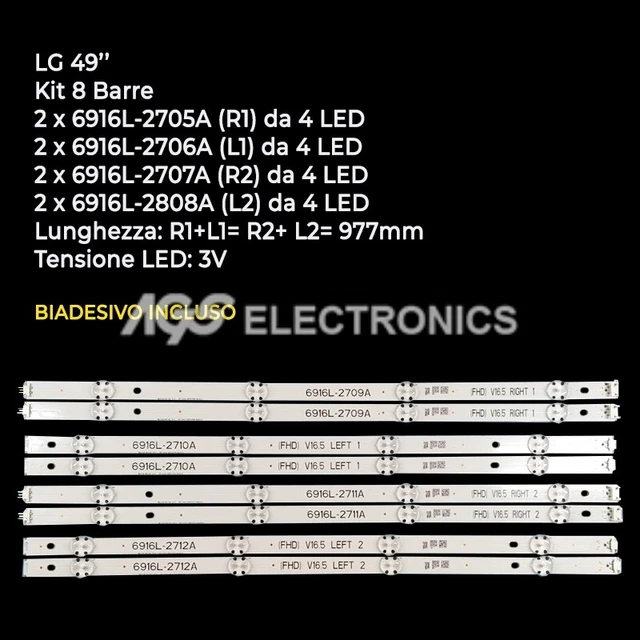 Barre LED Pour TV LG 55 Pouces - Modèle 55V15.5 - Neuf Sous Emballage