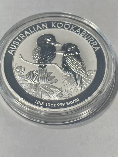 2013 10 oz Kookaburra Australia Perth .999 Silver Coin Limited Mintage