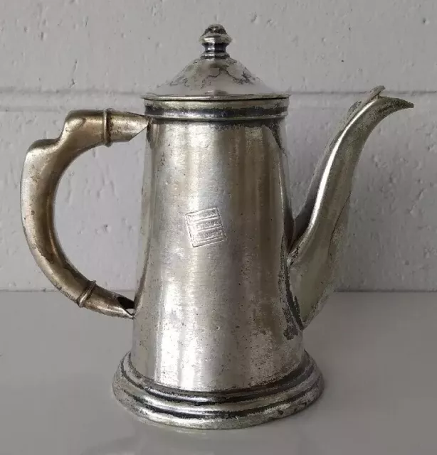 Canadian National Railways Antique Rogers Silver Soldered Railroad Coffee Pot