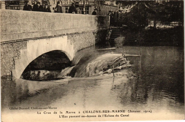 CPA La Crue de la Marne a CHALONS-sur-MARNE (January 1910) - L'Eau (742631)