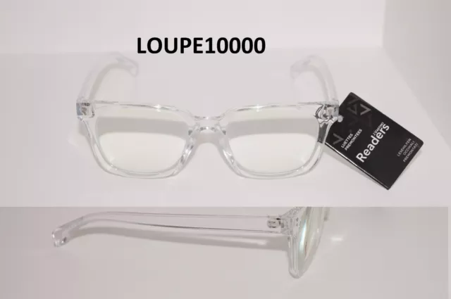 lunettes loupe de lecture PLASTIQUE TRANSLUCIDE MIXTE Réf RG21351 N° 881