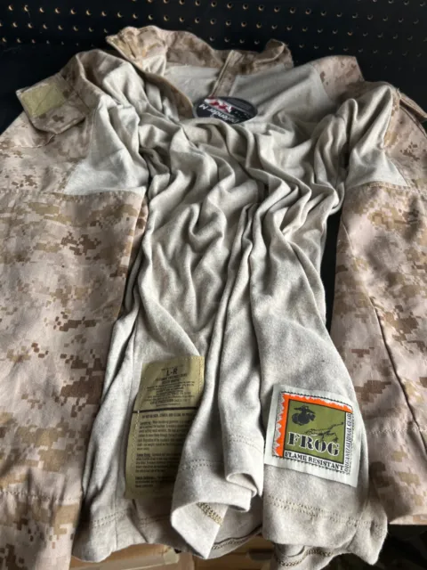 NEW CRYE PRECISION FROG USMC Marpat Desert inclement weather combat shirt