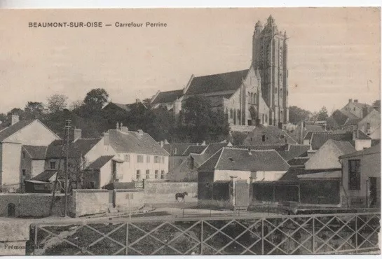 CPA -  BEAUMONT-SUR-OISE - Carrefour Perrine