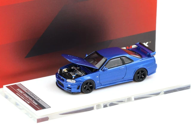 Miniature Make Up Eidolon 1/43 Nissan Skyline GT-R R34 V-Spec II Nür Bayside Blue