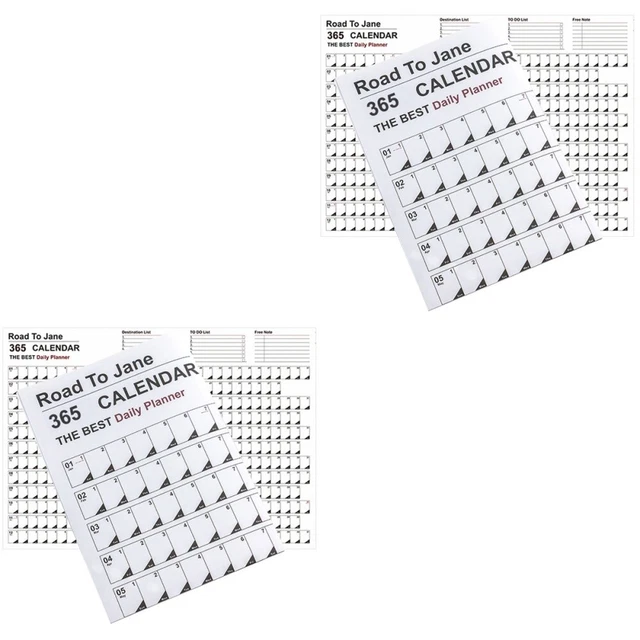 4 Pcs Wandkalender 2023-2024 Zeitpläne Schülerkalender Multifunktion