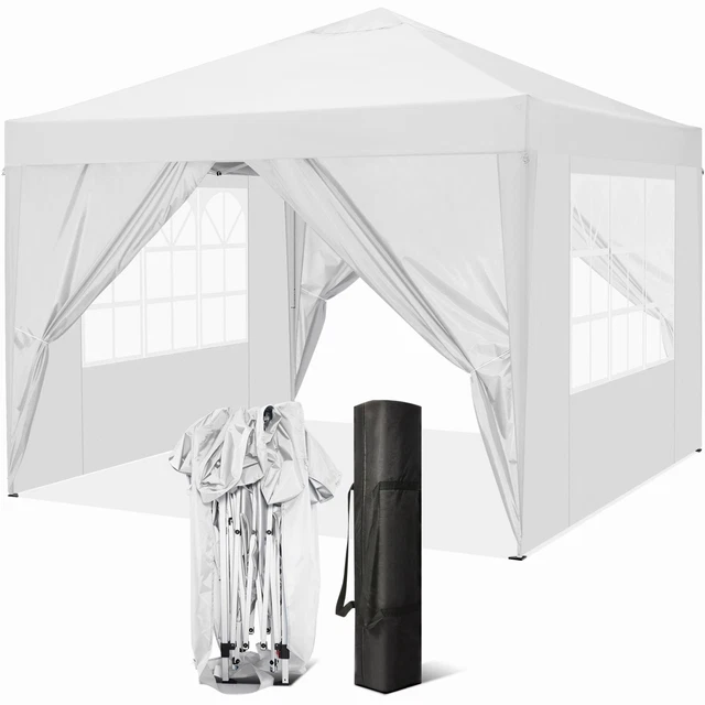 Anti-UV Pavillon 3x3 m Pop Up Faltbar Wasserdicht Gartenzelt Partyzelt Pavillion